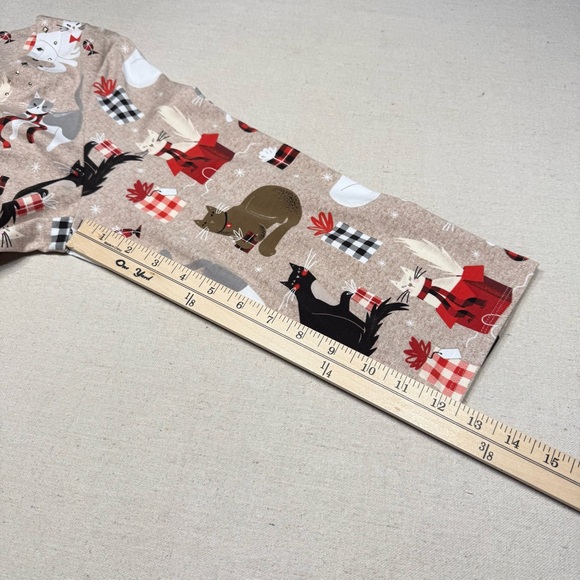 Alfred Dunner Cat Print 3/4 Sleeve Top - Size Medium - Picture 13 of 16